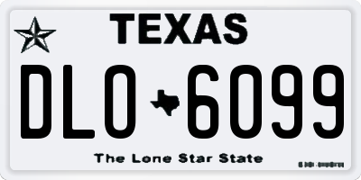 TX license plate DLO6099