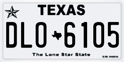 TX license plate DLO6105