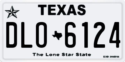 TX license plate DLO6124