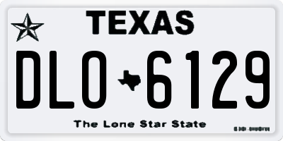 TX license plate DLO6129