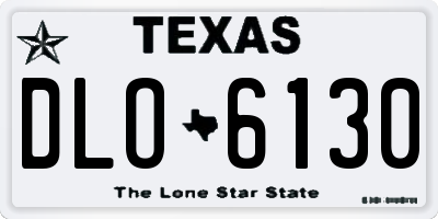 TX license plate DLO6130