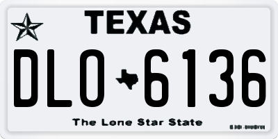 TX license plate DLO6136