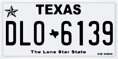 TX license plate DLO6139