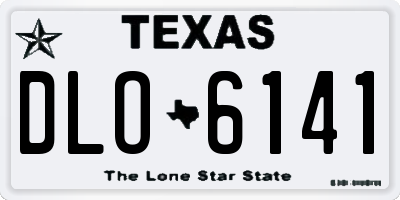 TX license plate DLO6141