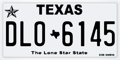 TX license plate DLO6145