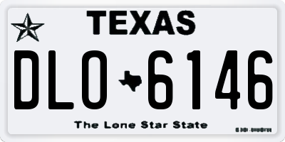 TX license plate DLO6146