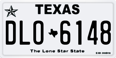 TX license plate DLO6148