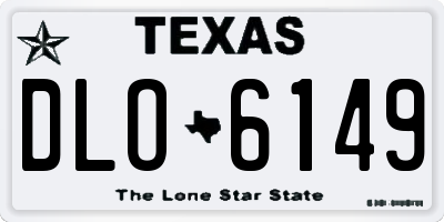 TX license plate DLO6149
