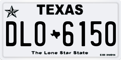 TX license plate DLO6150
