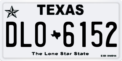 TX license plate DLO6152