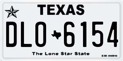 TX license plate DLO6154
