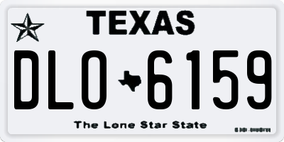 TX license plate DLO6159