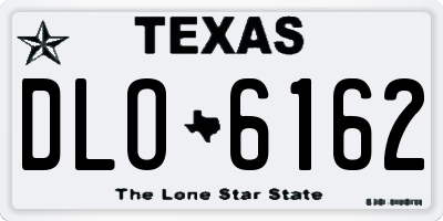 TX license plate DLO6162
