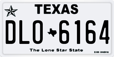 TX license plate DLO6164