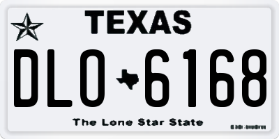 TX license plate DLO6168