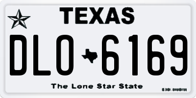 TX license plate DLO6169
