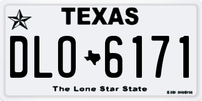 TX license plate DLO6171