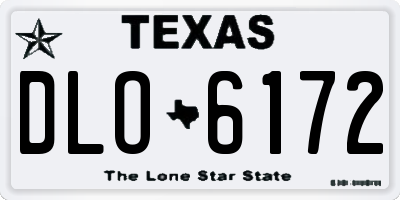 TX license plate DLO6172