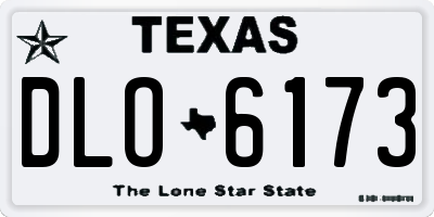 TX license plate DLO6173