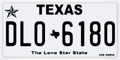 TX license plate DLO6180