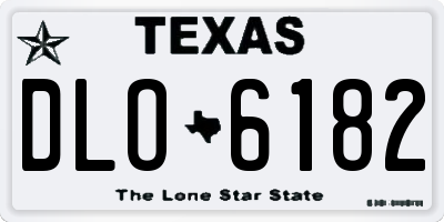 TX license plate DLO6182