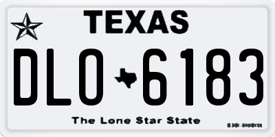 TX license plate DLO6183