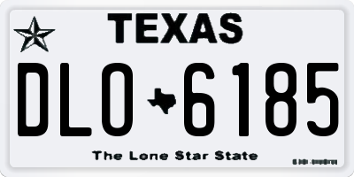 TX license plate DLO6185