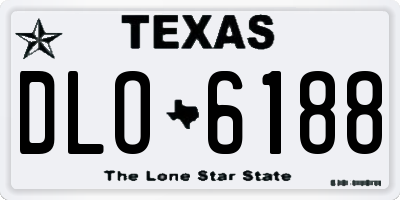 TX license plate DLO6188