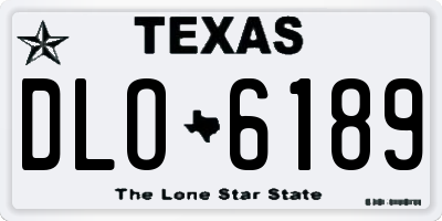 TX license plate DLO6189