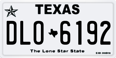 TX license plate DLO6192
