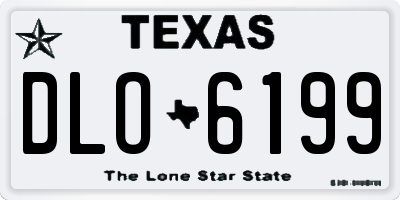 TX license plate DLO6199
