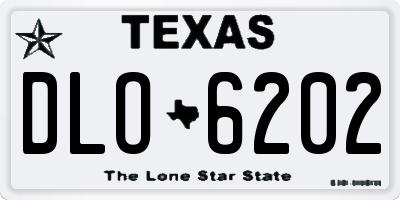 TX license plate DLO6202