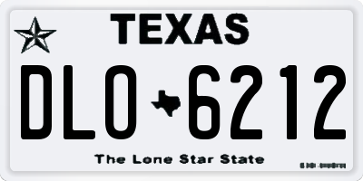 TX license plate DLO6212