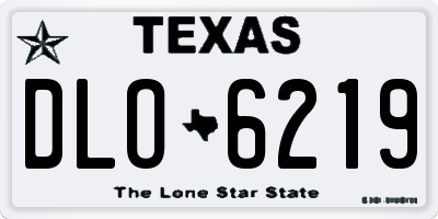 TX license plate DLO6219