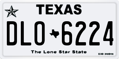 TX license plate DLO6224