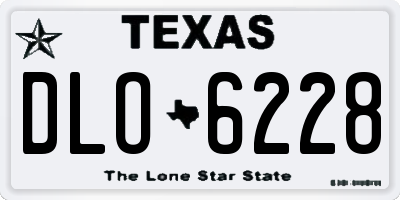 TX license plate DLO6228