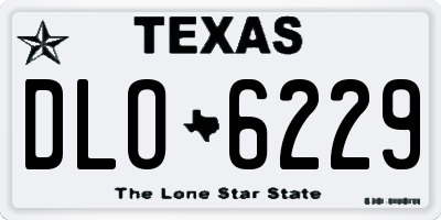 TX license plate DLO6229
