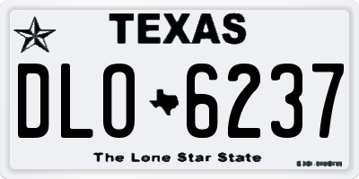 TX license plate DLO6237