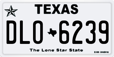 TX license plate DLO6239
