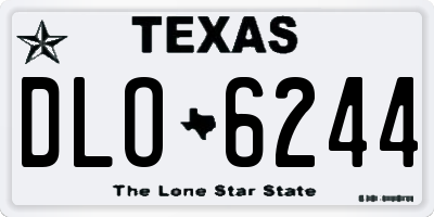 TX license plate DLO6244