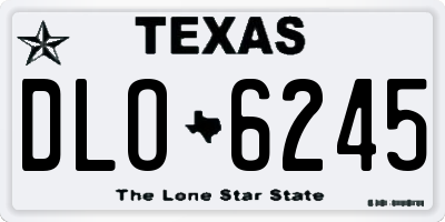 TX license plate DLO6245