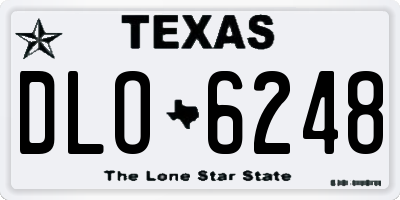 TX license plate DLO6248