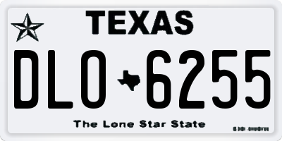 TX license plate DLO6255