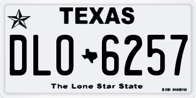 TX license plate DLO6257