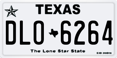 TX license plate DLO6264