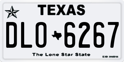TX license plate DLO6267
