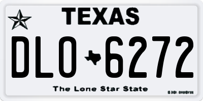 TX license plate DLO6272