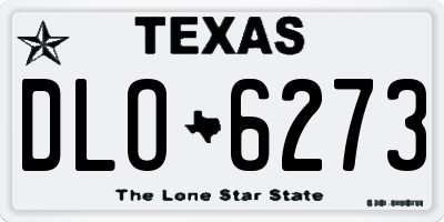 TX license plate DLO6273