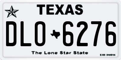 TX license plate DLO6276