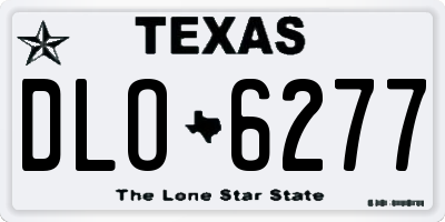 TX license plate DLO6277